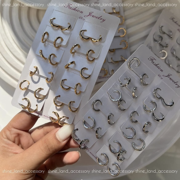 گوشواره حلقه ای سایز ریز - Image 2