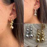 گوشواره آویز4گوی کد 198