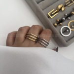 انگشتر فشن سه خط