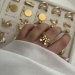 انگشتر پاپیون ظریف استیل