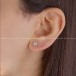گوشواره میخی تک نگین ستاره