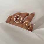 انگشتر دایره وسط گوی