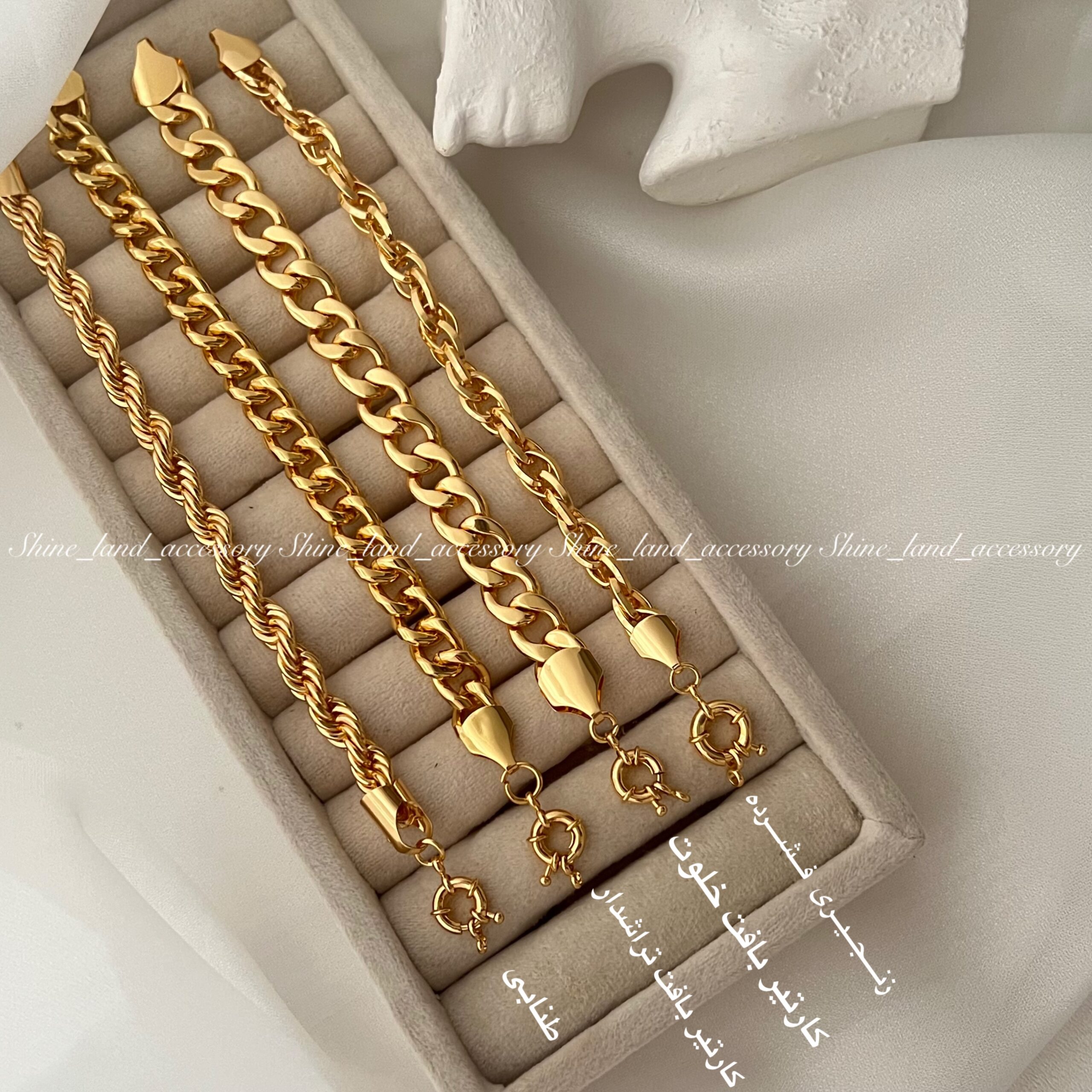 photo-output دستبند طرح طلا قفل گرد - Image 1